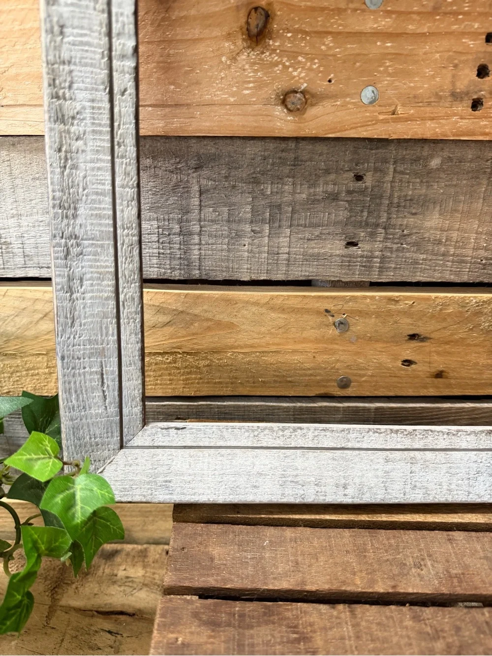 Rustic Whitewashed Wood 8x10 Picture Frame - Farmhouse Style